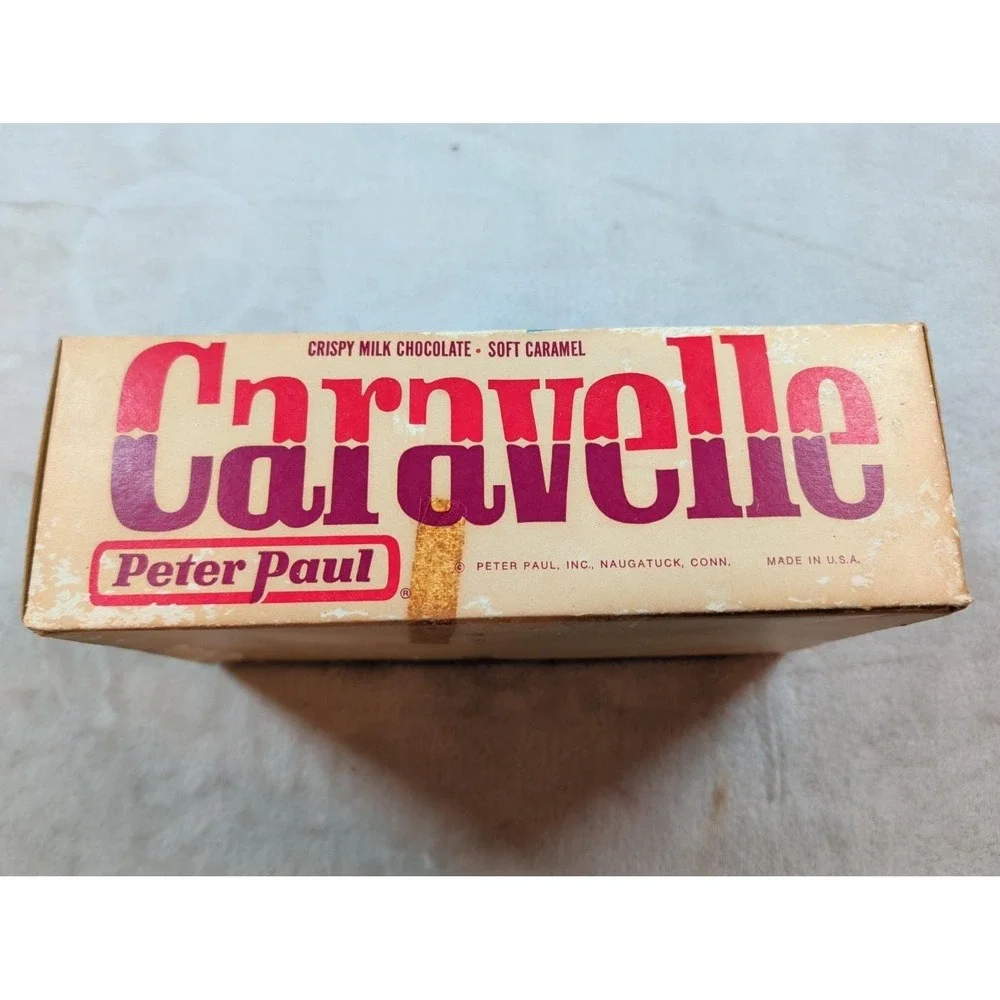 Vintage Peter Paul Caravelle Candy Display Box 1960s 10‎ Cent Double Bar Empty